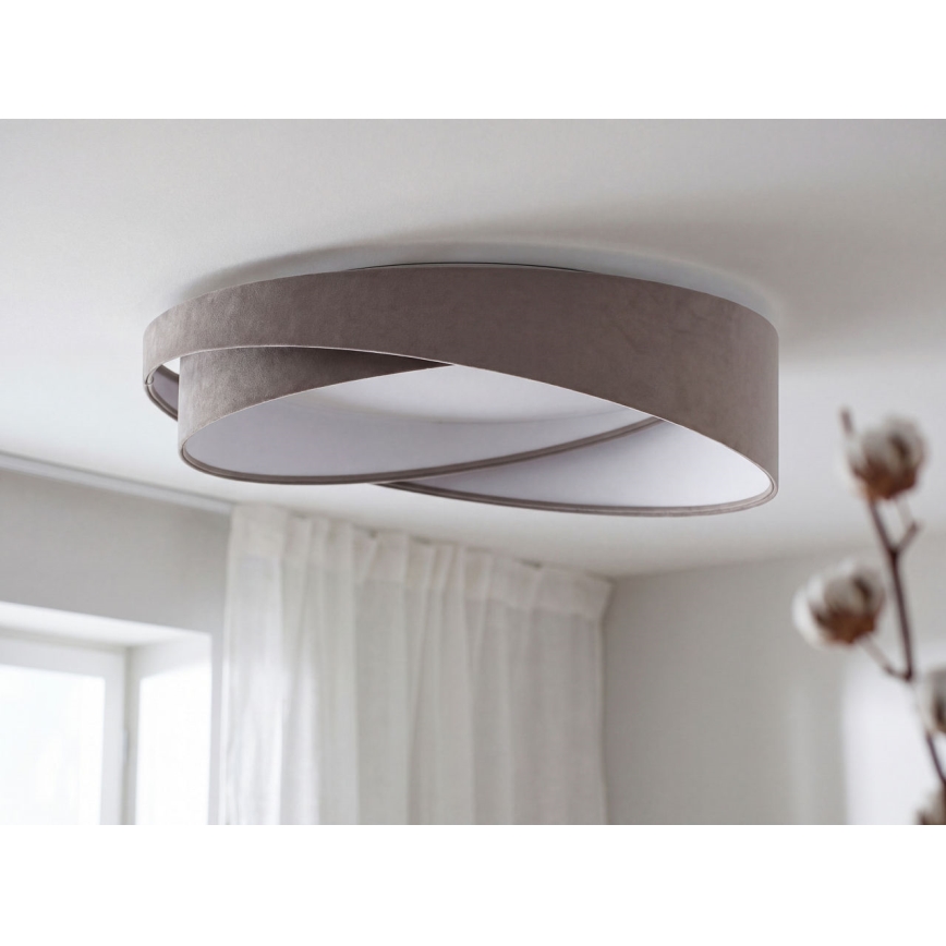 Lámpara de techo LED regulable SMART GALAXY MODERN LED/24W/230V 3000-6500K diámetro 55 cm gris/blanco + mando a distancia