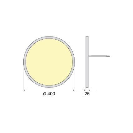 Luminaria de techo LED SIMEN LED/32W/230V 4000K IP40 Ø 40 cm blanca UGR19