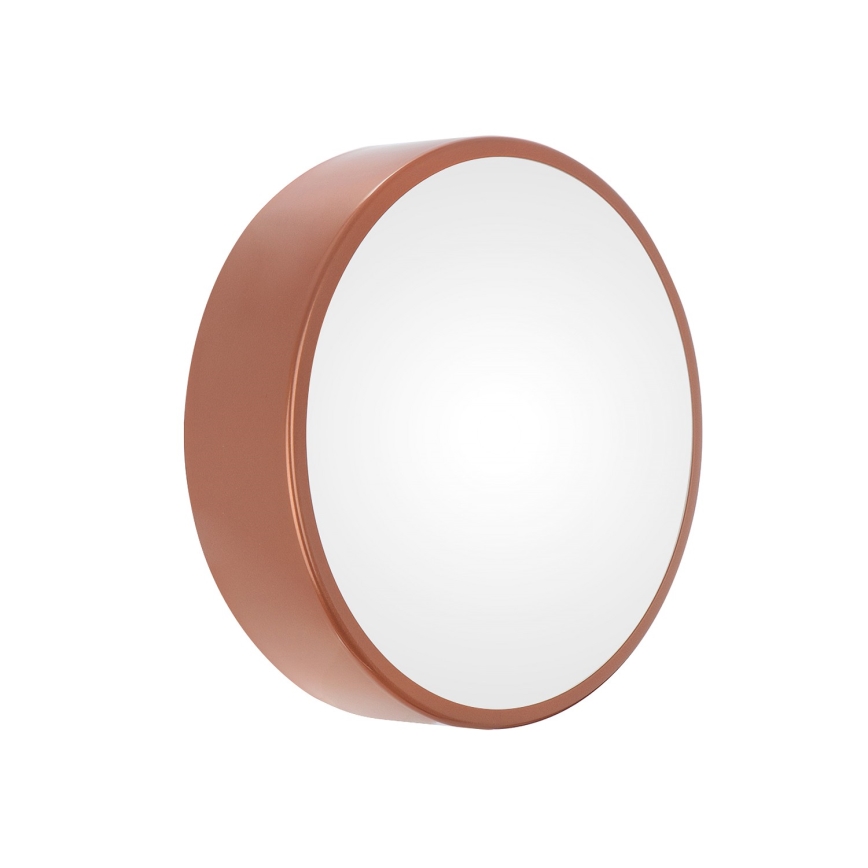 Lámpara de techo para baño con sensor CLEO 2xE27/24W/230V, Ø 30 cm, acabado cobre, IP54