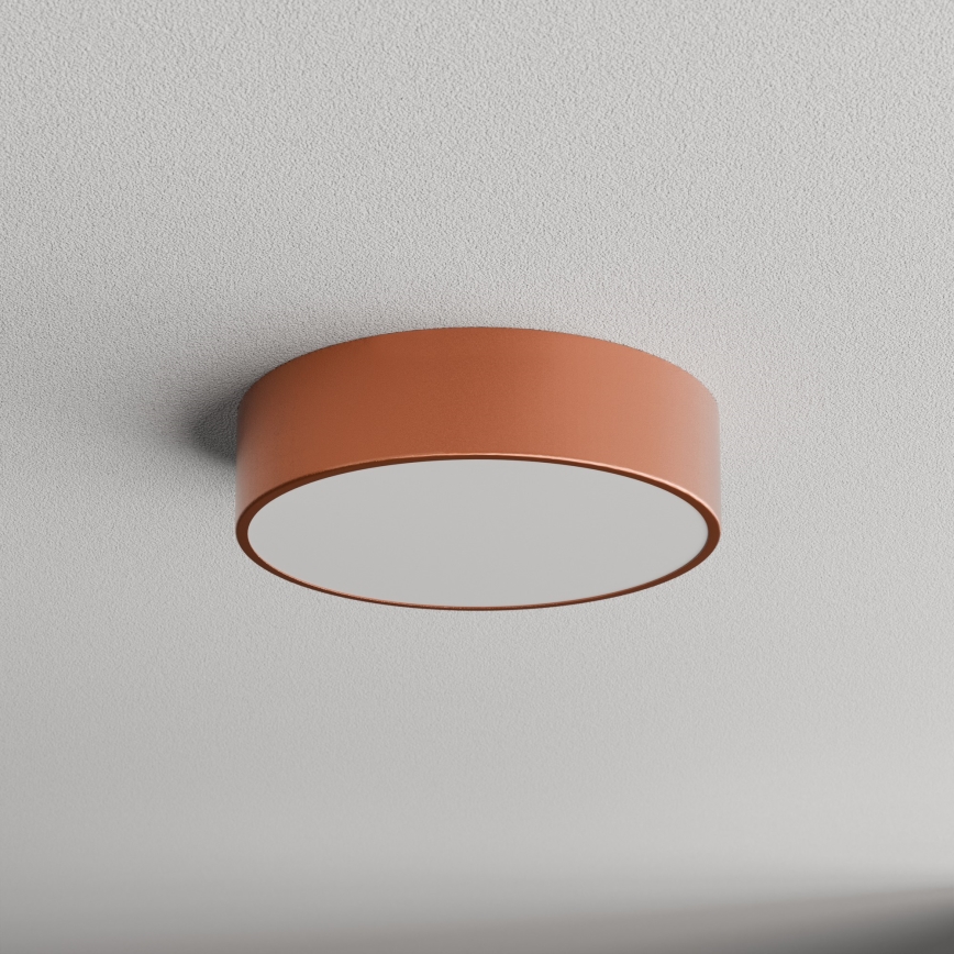 Lámpara de techo para baño con sensor CLEO 2xE27/24W/230V, Ø 30 cm, acabado cobre, IP54