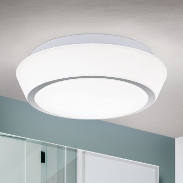 Luminaria de techo para baño TENA 2xE27/60W/230V Ø 30 cm IP44 blanca