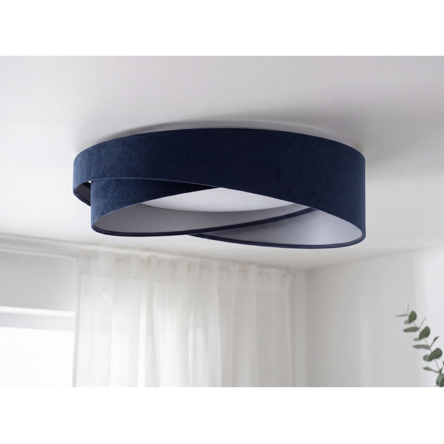 Lámpara de techo LED regulable SMART GALAXY MODERN LED/24W/230V 3000-6500K diámetro 55 cm azul/plata + mando a distancia
