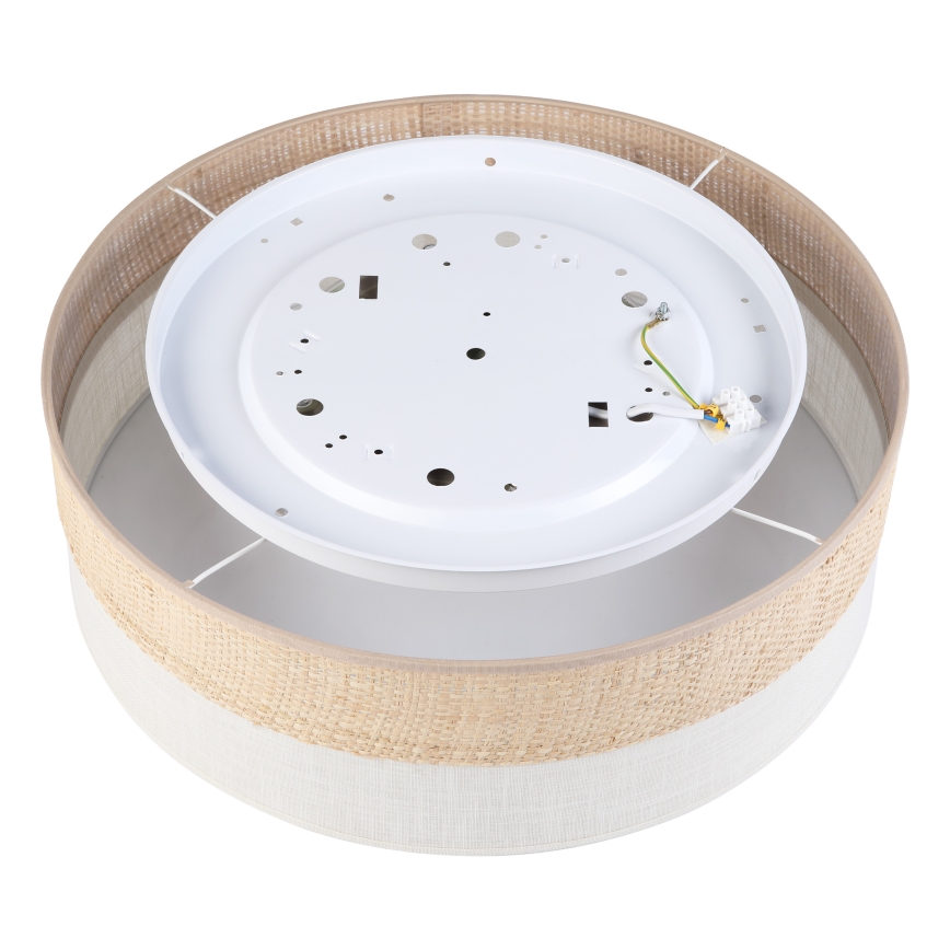 Luminaria de techo LED SIRJA BOHO LED/36W/230V 4000K Ø 45 cm beige/crema