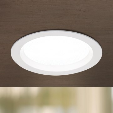 Luminaria empotrable LED regulable para baño OFFICE LED/25W/230V 3000/4000/6000K diámetro 17 cm UGR<19 IP44 blanco