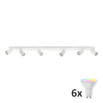 Luminaria empotrable LED RGBW regulable ANGIE 6xGU10/6,5W/230V 2700-6500K blanco