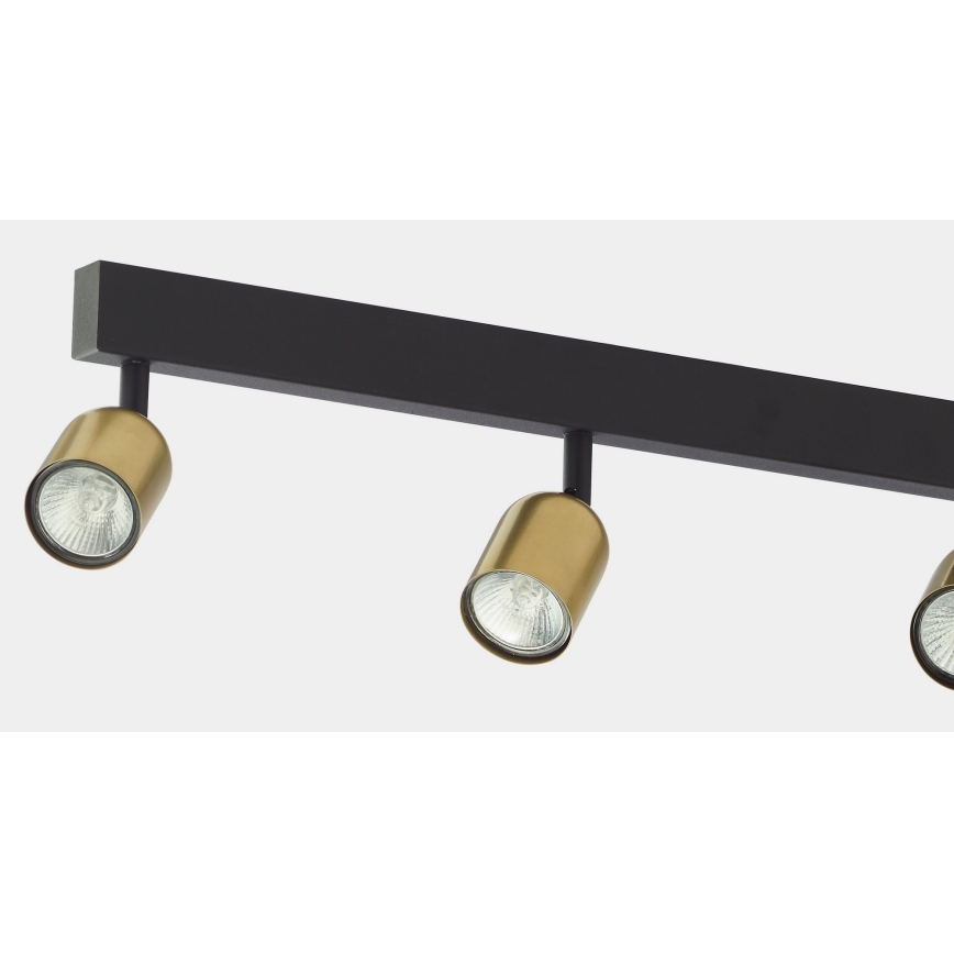 Luminaria empotrable LED RGBW regulable TOP 6xGU10/6,5W/230V 2700-6500K dorado/negro