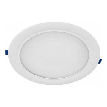 Luminaria empotrable LED SIGARO, 18W/230V, 3000/4000/6500K, Ø 22 cm, blanca