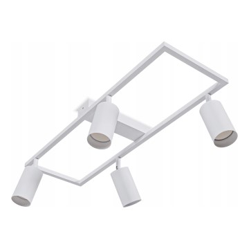 Luminaria empotrable orientable 4xGU10/30W/230V blanca
