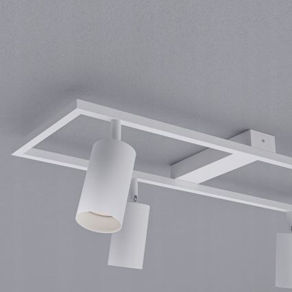 Luminaria empotrable orientable 4xGU10/30W/230V blanca