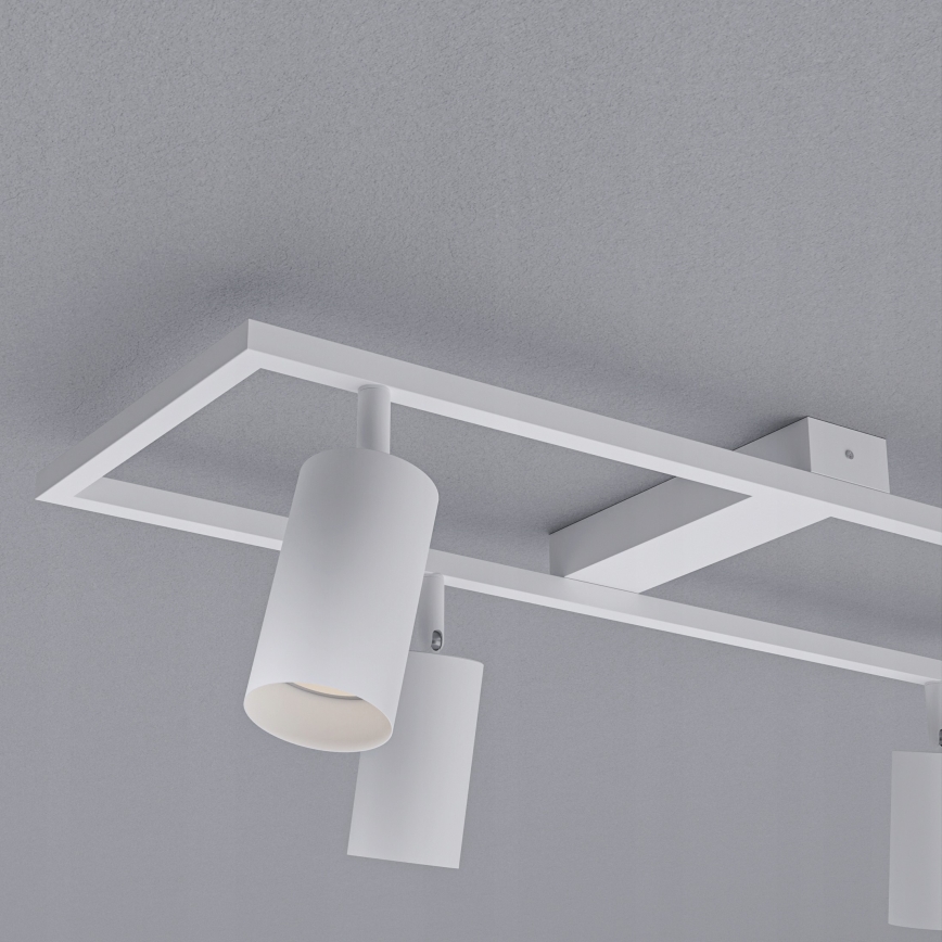 Luminaria empotrable orientable 4xGU10/30W/230V blanca