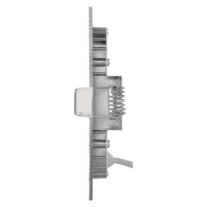 Luminaria empotrada LED NEXXO/7W/230V, 3000/3500/4000K, plata, 12x12 cm