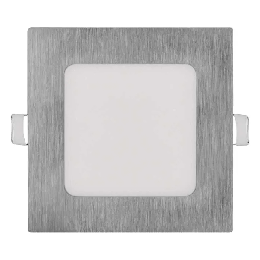 Luminaria empotrada LED NEXXO/7W/230V, 3000/3500/4000K, plata, 12x12 cm