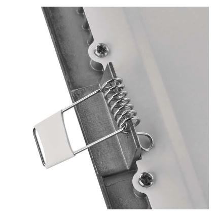 Luminaria empotrada LED NEXXO/7W/230V, 3000/3500/4000K, plata, 12x12 cm