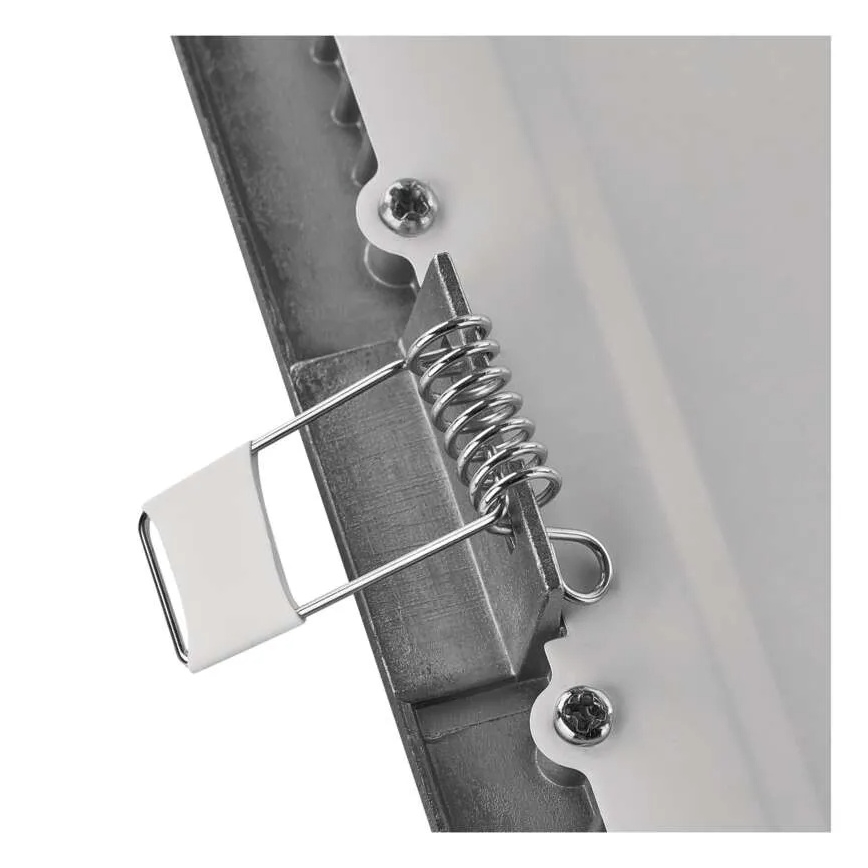Luminaria empotrada LED NEXXO/7W/230V, 3000/3500/4000K, plata, 12x12 cm