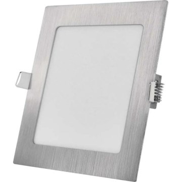 Luminaria empotrada LED NEXXO LED/12,5W/230V 3000/3500/4000K plateada 17x17 cm