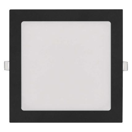 Luminaria empotrada LED NEXXO LED/18W/230V 3000/3500/4000K negra 22,5 x 22,5 cm