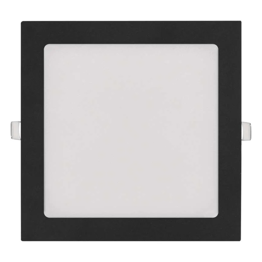 Luminaria empotrada LED NEXXO LED/18W/230V 3000/3500/4000K negra 22,5 x 22,5 cm