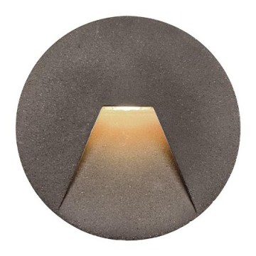 Luminaria empotrada LED para exterior SPACE LED/4W/230V IP65 gris