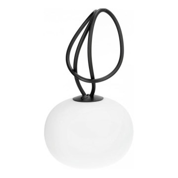 Luminaria exterior LED recargable y regulable VENEZIA LED/1,5W/5V 2500K IP54 2600 mAh negro