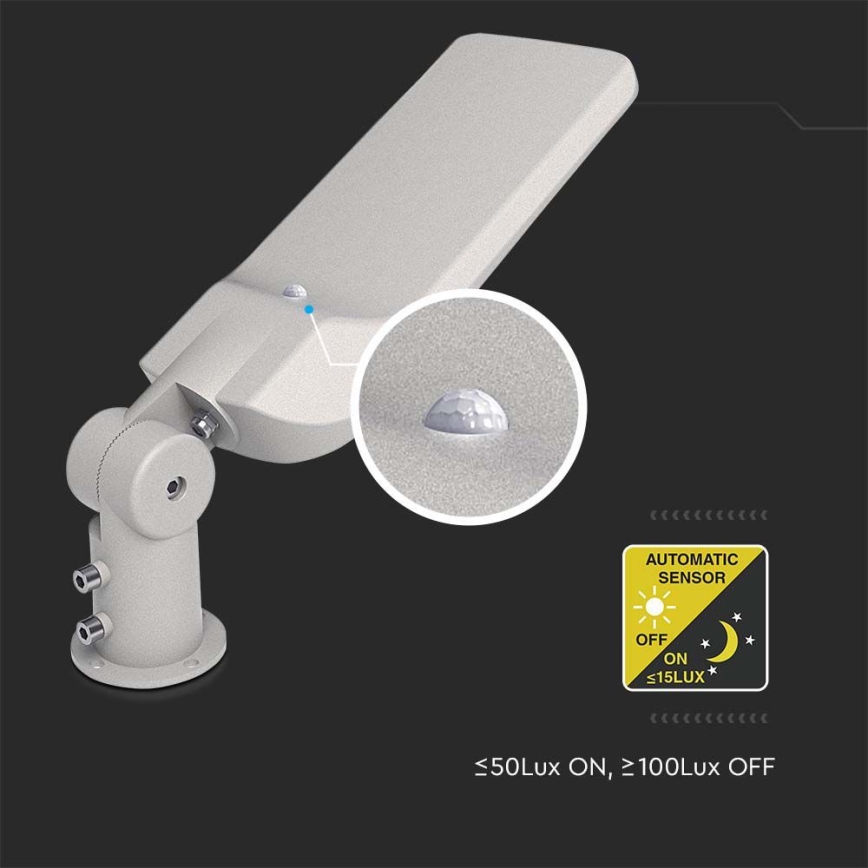 Luminaria LED de exterior con sensor, chip LED SAMSUNG, 30W, 230V, 6500K, IP65