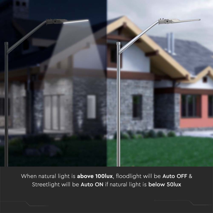 Luminaria LED de exterior con sensor, chip LED SAMSUNG, 30W, 230V, 6500K, IP65