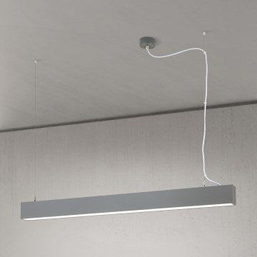 Luminaria LED de techo/colgante 2 en 1 PALKKI LED/38W/230V 3000/4000/5000K gris