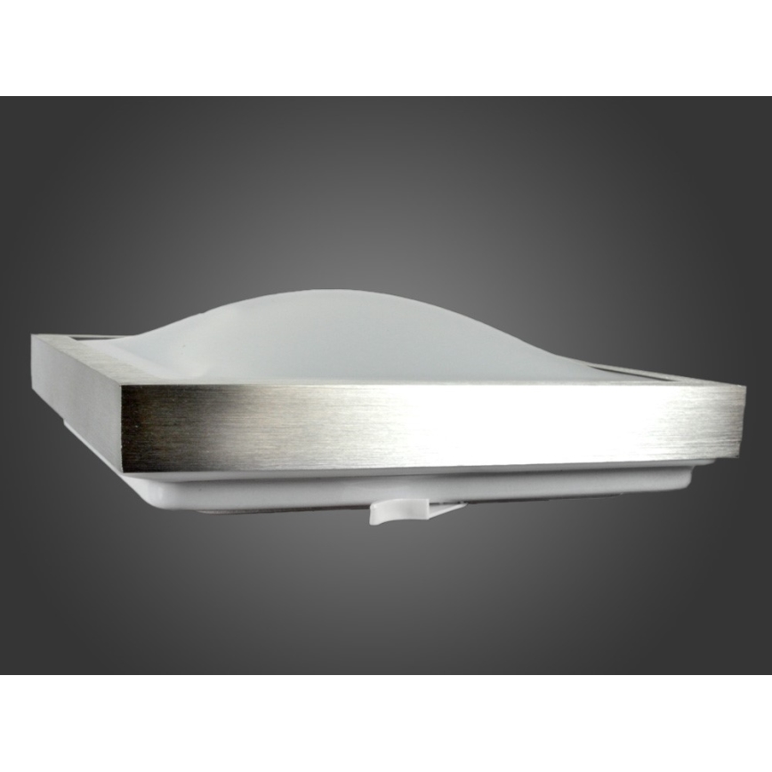 Plafón LED con sensor de movimiento y de crepúsculo VITALI LED/24W/230V 4000K 33x33 cm cromo mate