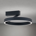 Luminaria LED de techo KOLK, 40 W, 230 V, 2700/3000/4000 K, diámetro 40 cm, negro