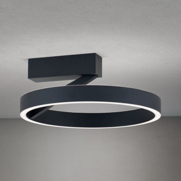 Luminaria LED de techo KOLK, 40 W, 230 V, 2700/3000/4000 K, diámetro 40 cm, negro