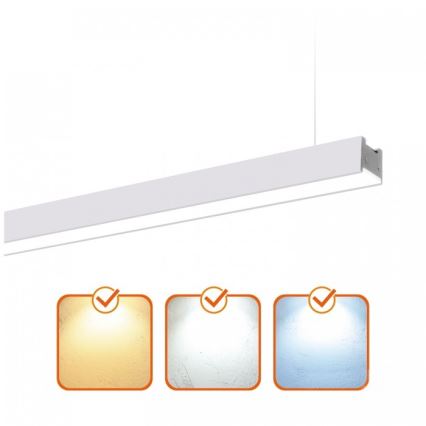 Luminaria LED de techo de superficie/colgante KOLINE LED/40W/230V 3000/4000/6500K 120 cm blanco