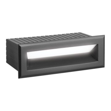 Luminaria LED empotrada para exteriores FLIK LED/3W/230V IP65 antracita