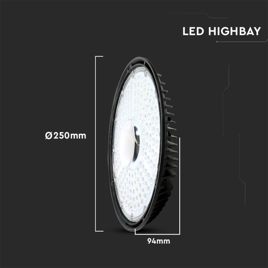 Luminaria LED industrial High Bay/100W/230V 4000K IP65