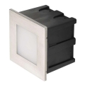 Luminaria LED orientativa empotrada para exterior 1,5W 3000K IP65