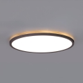 Luminaria LED para baño con sensor de movimiento y crepúsculo NIVERA LED/12W/230V IP54 3000/4000/6000K Ø 22,5 cm negra + mando a distancia