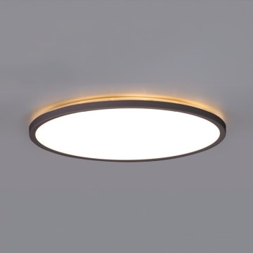 Luminaria LED para baño con sensor de movimiento y crepúsculo NIVERA LED/12W/230V IP54 3000/4000/6000K Ø 22,5 cm negra + mando a distancia