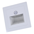 Luminaria LED para escalera con sensor de movimiento y crepuscular LED/3W/230V 6000K blanco