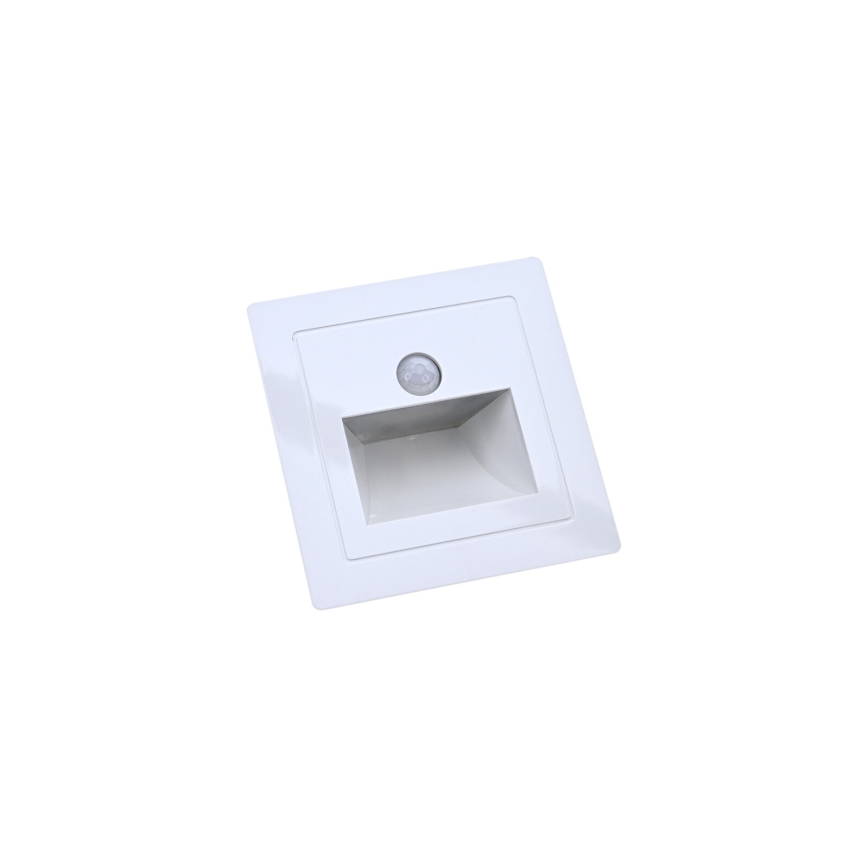 Luminaria LED para escalera con sensor de movimiento y crepuscular LED/3W/230V 6000K blanco