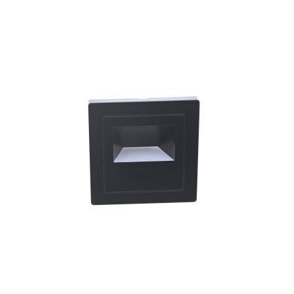 Luminaria LED para escalera LED/3W/230V 6000K negra