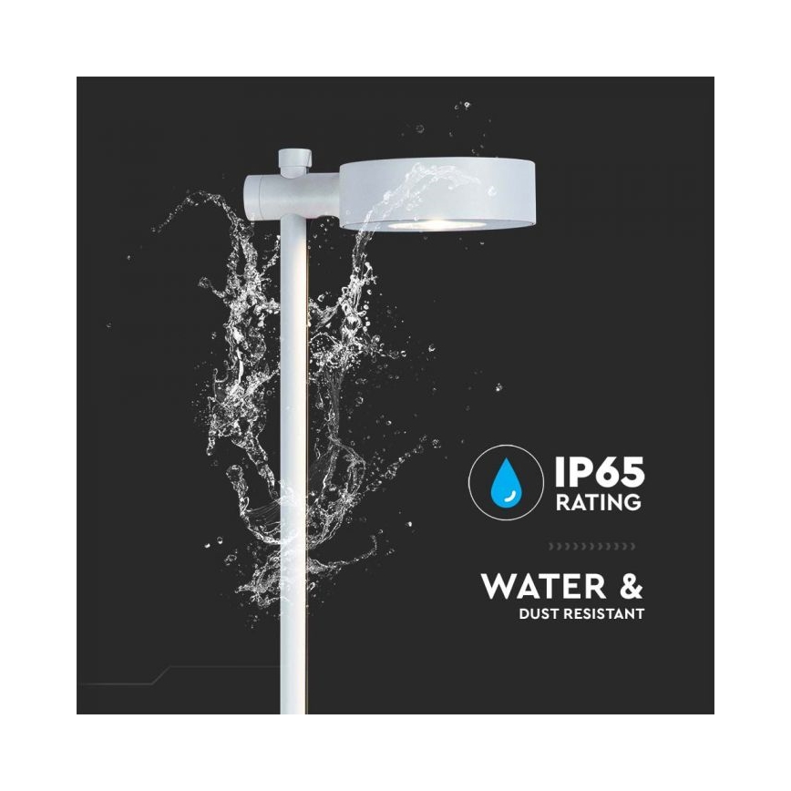 Luminaria LED para exterior LED/7W/230V 3000K IP65 blanca 102 cm