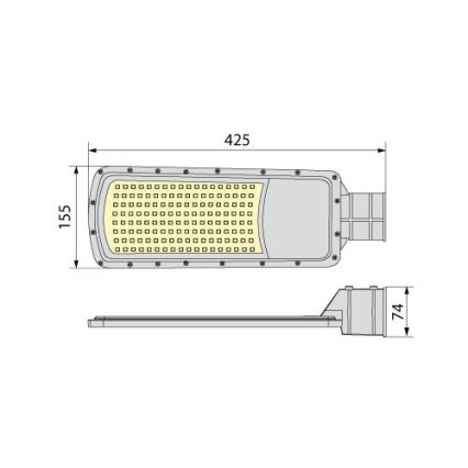 Luminaria LED para exteriores NOVUM PLUS LED/100W/230V IP65 4000K