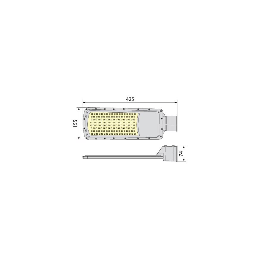 Luminaria LED para exteriores NOVUM PLUS LED/100W/230V IP65 4000K