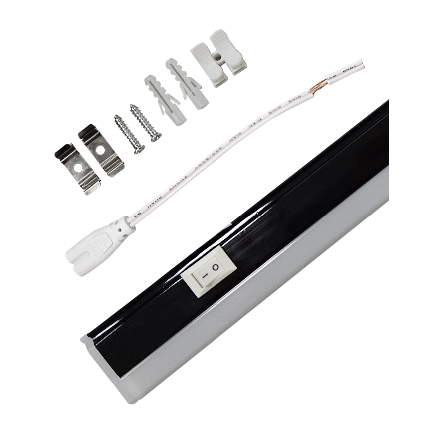 Luminaria LED para montaje bajo mueble TUBE LED/14W/230V 90 cm negro