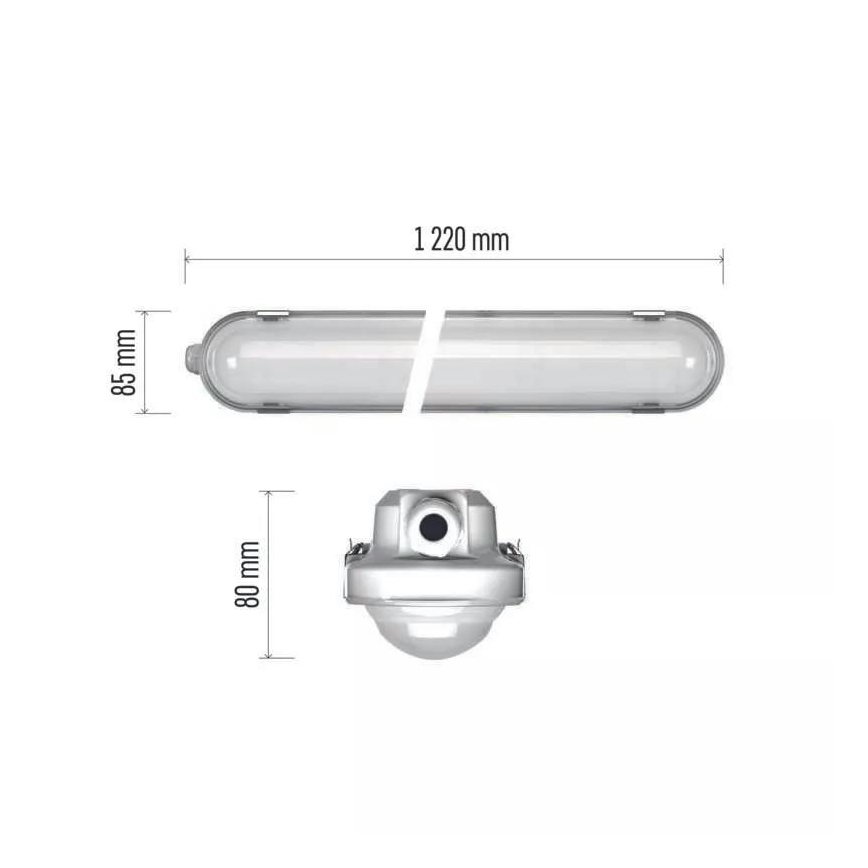 Luminaria técnica LED regulable con módulo de emergencia EMERGENCY LED/24/29/34/38W/230V 4000/6500K 122 cm IP66