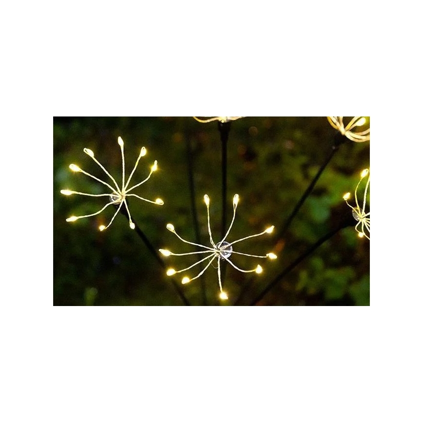 Luminaria solar decorativa LED con sensor LED/1,2V 3000K 73 cm 600 mAh IP44
