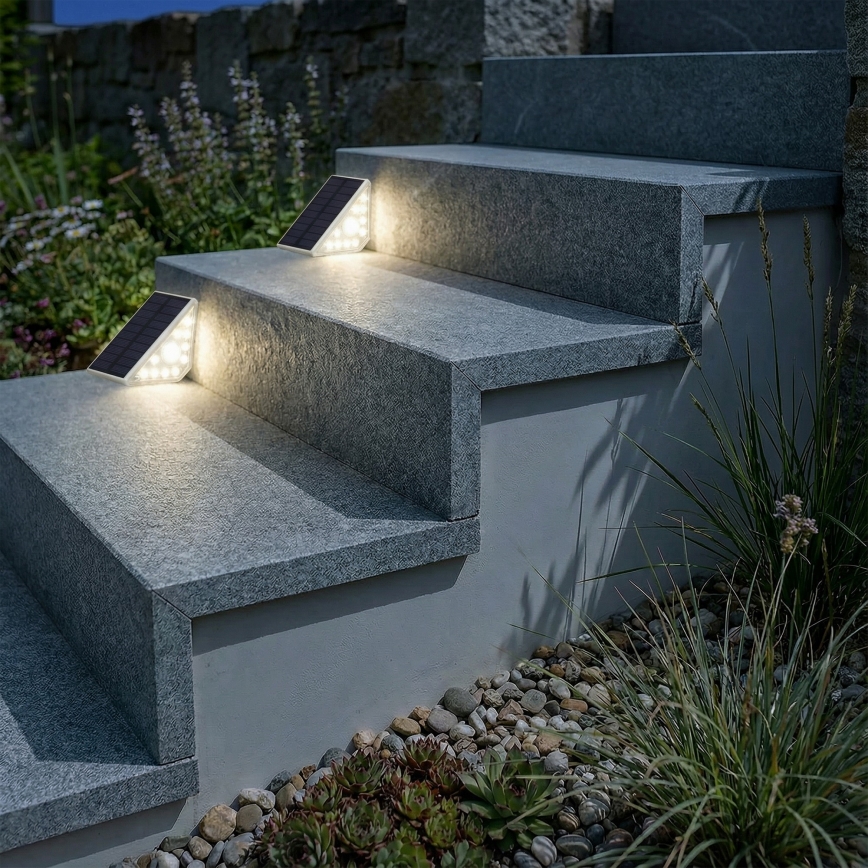 Luminaria solar LED con sensor ARI LED/4,5W/3,7V 600 mAh IP44 blanca