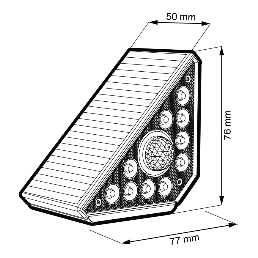 Luminaria solar LED con sensor ARI LED/4,5W/3,7V 600 mAh IP44 blanca
