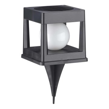 Luminaria solar LED CUBO LED/3,7V 1200 mAh IP44 negra