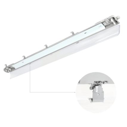 Luminaria técnica fluorescente HERMIC T8 2xG13/18W/230V IP65