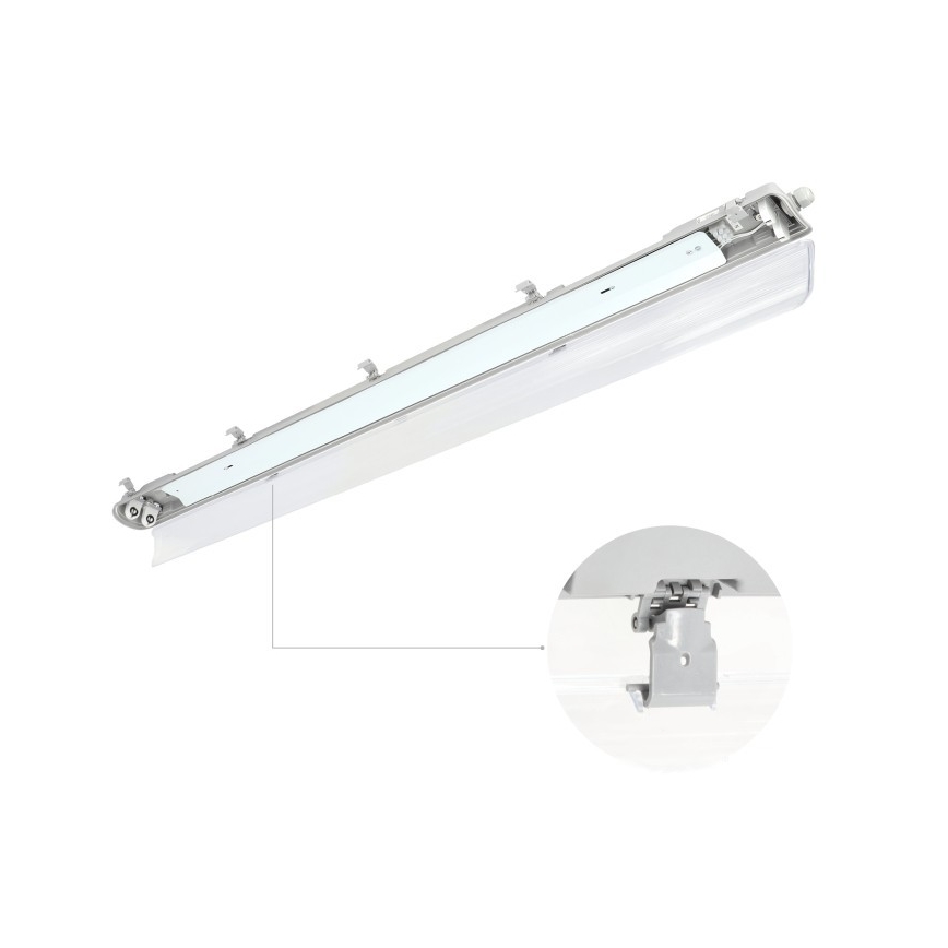 Luminaria técnica fluorescente HERMIC T8 2xG13/18W/230V IP65