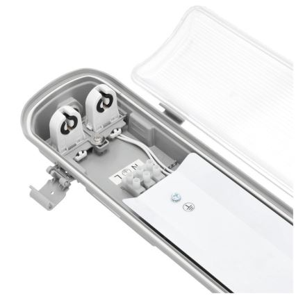 Luminaria técnica fluorescente HERMIC T8 2xG13/18W/230V IP65